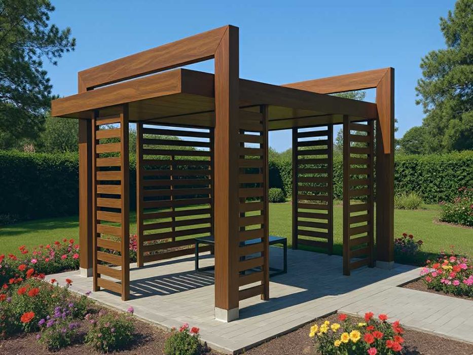 Altana 26 Kolumnowa z Gontem, Rynnami, Impregnacją | Od Producenta