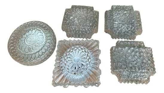 Plafons antigos em vidro martelado, anos 40, iluminação de teto