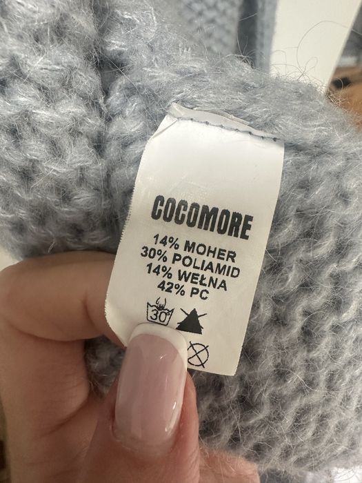 Sweter damski kardigan welna recznie robiony Cocomore