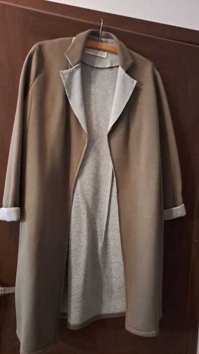 Płaszcz polskiej projektantki Aga Kaźmierczak s/m wiosna jesień khaki