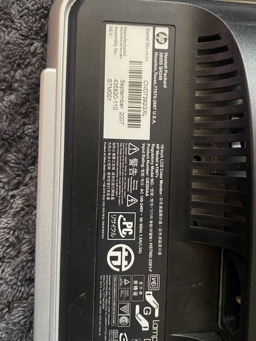Monitor HP w1907v