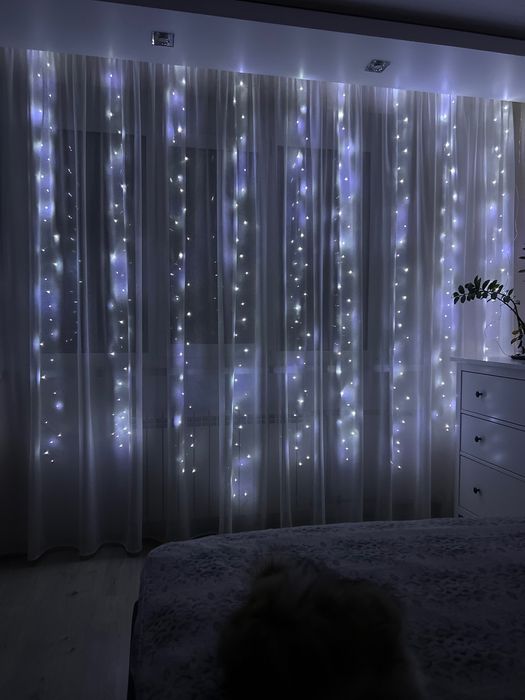 Гирлянда, новорічна гирлянда, гирлянда штора 3*3 метри