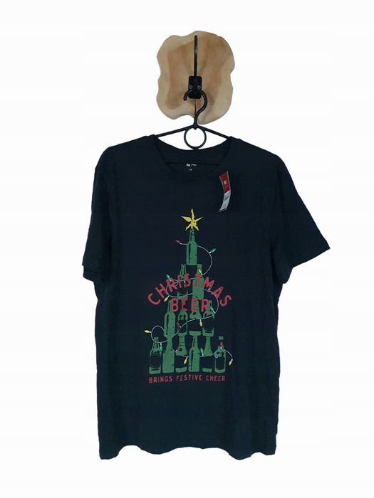 T-shirt świąteczny Tu roz. M nowy