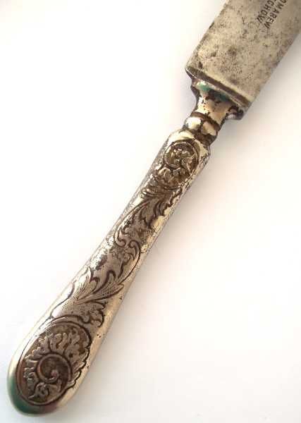 Антикварный столовый нож "Пономарёв и Рыжов"_клеймо