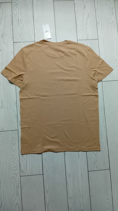 Nowy! Oryginalny 4F T-shirt L męski beżowy z małym beżowym logo (510)