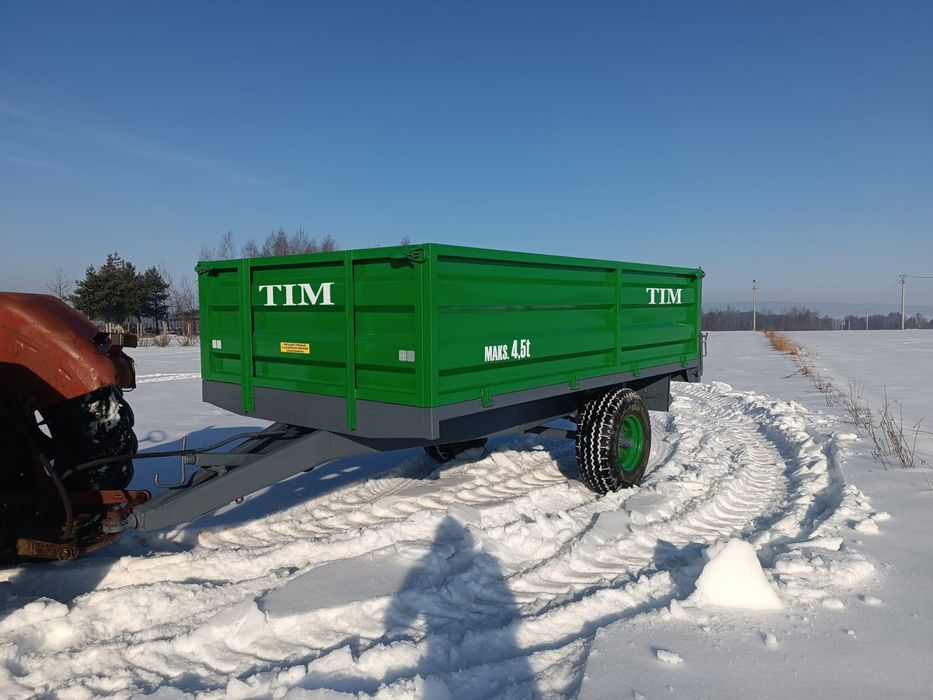 Przyczepa wywrotka jednoosiowa i Tandem, wysokie składowanie