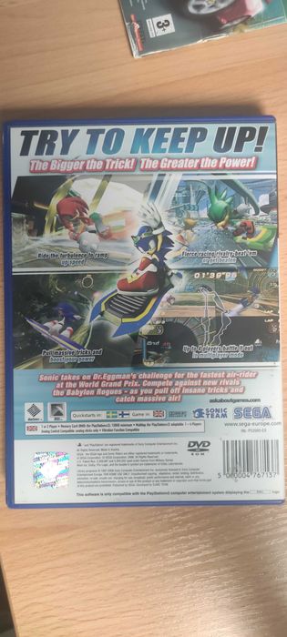 Sonic Riders PS2 PlayStation 2 (zobacz zdjecia) angielska komplet