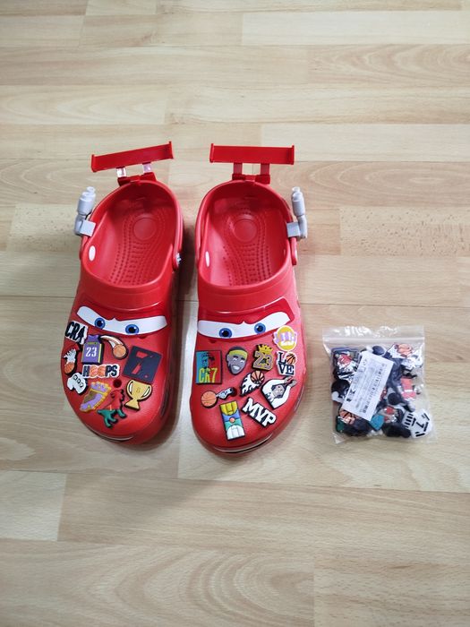 Klapki w stylu Crocs Classic Clog Lightning McQueen+ portfel