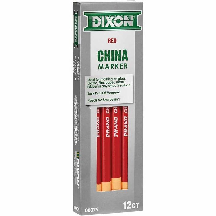 Dixon China Marker dermatograf 79 Czerwony 12 sztuk