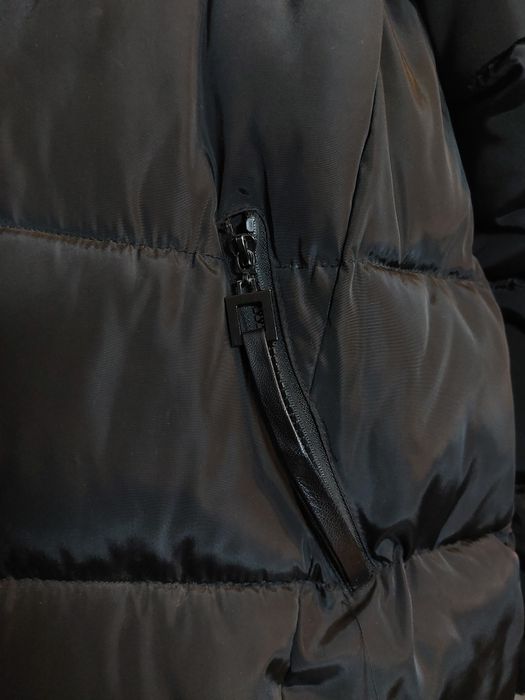 Czarna kurtka puchowa 40/L czarna kurtka zimowa 40 krótka kurtka puf