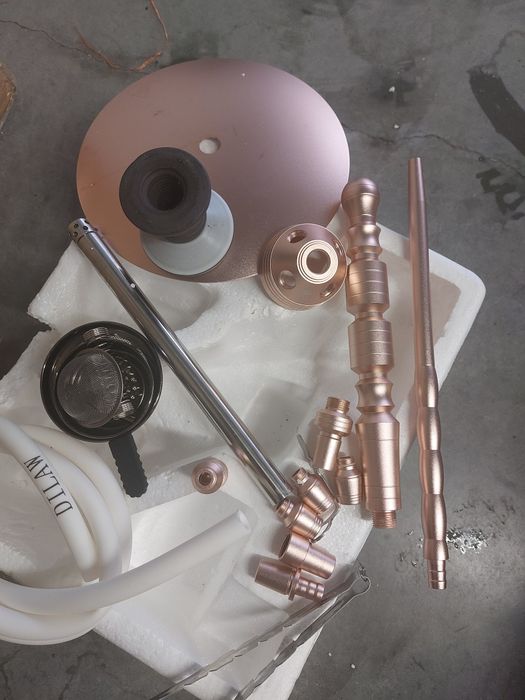 Zestaw fajki wodnej  stal szlachetna 75 cm, fajka wodna