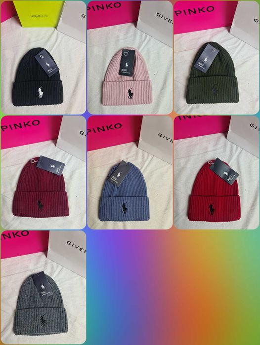 Czapka czapki zimowe męskie  damskie Ralph Lauren premium