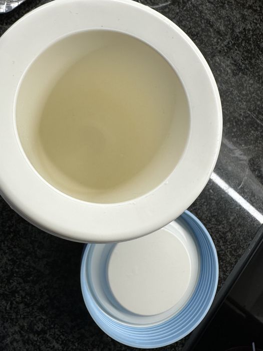 Termo bebe azul refeição