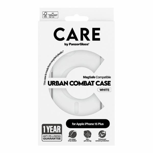 Etui CARE by PanzerGlass Flagship Urban Combat Case iPhone 15 Plus 6,7 MagSafe biały/white 1419