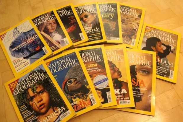 National geographic w j. polskim 2001r. nr1, 2, 3, 9, 10, 11, 12