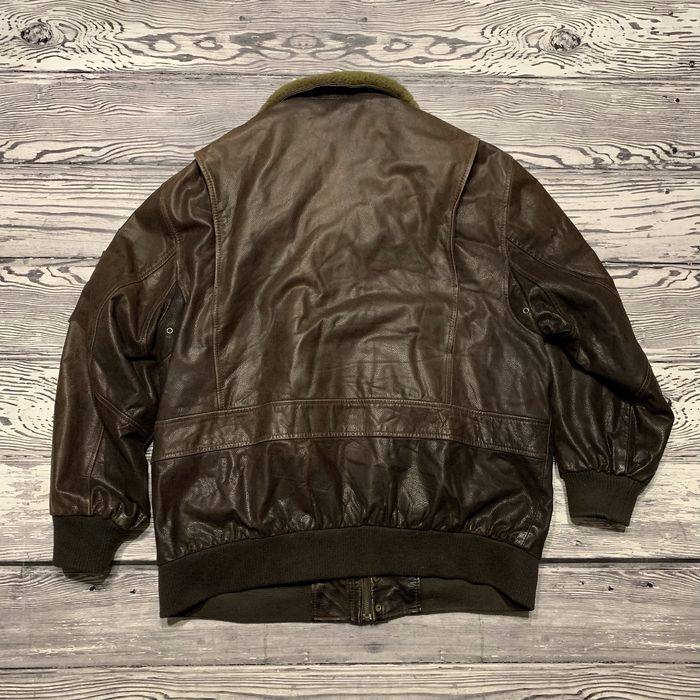Кожаная куртка Arma Aviator Flight Pilot Bomber Jacket Alpha Top Gun