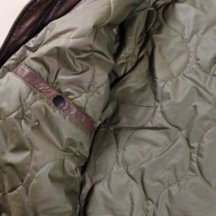 Kurtka skórzana Oakwood pilotka bomberka skóra naturalna kożuch L