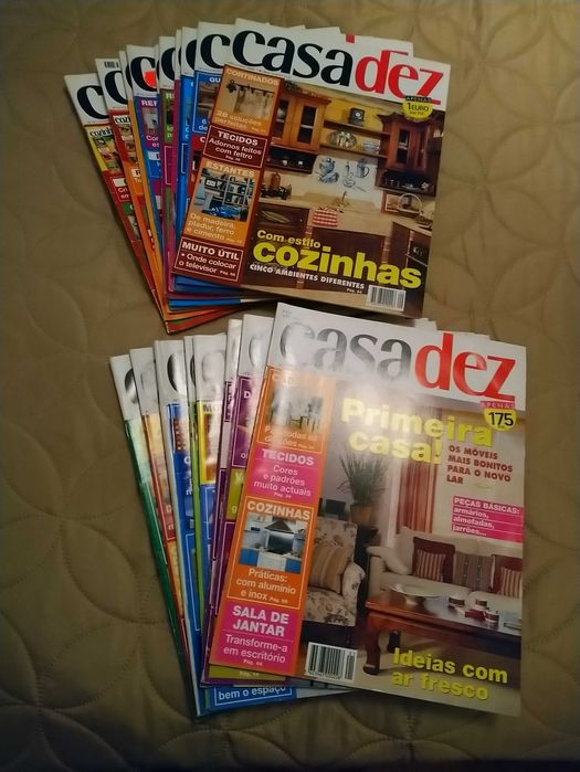 19 Revistas de decoração “Casa Dez”