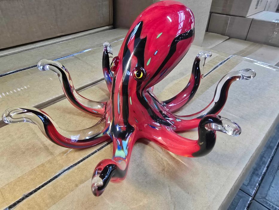Stary szklany ośmiornica styl Murano