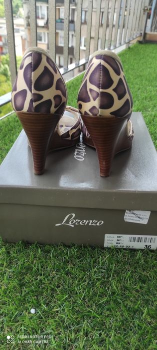 Sandały damskie koturny, obcas