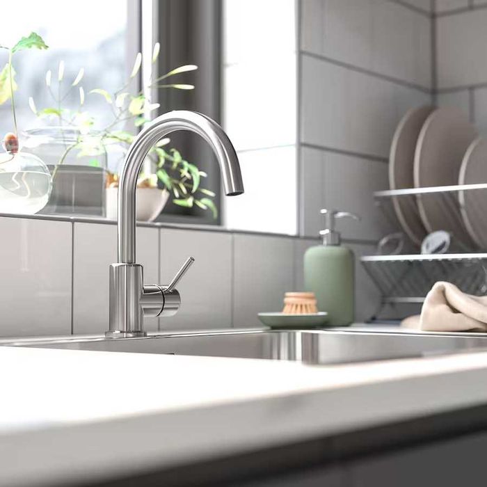 Kran kuchenny do łazienki bateria mieszalnikowa stal nierdzewna Glypen