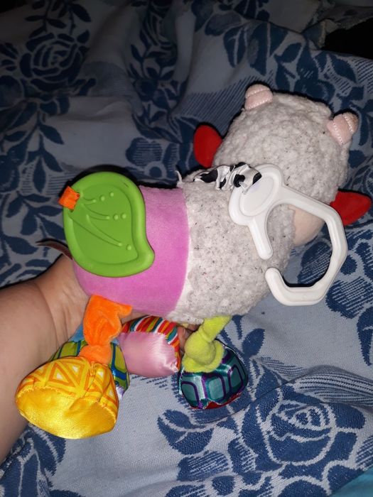 Погремушка Подвеска на коляску Bimbo Овечка мягкая игрушка с прорезыва