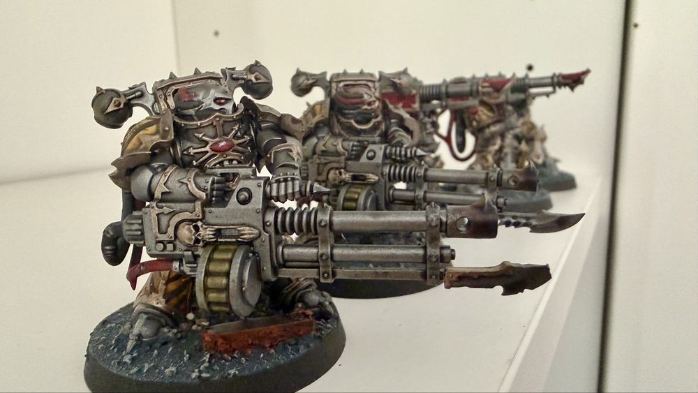Chaos Space Marines Havocs (5 modeli) – pomalowane TT+