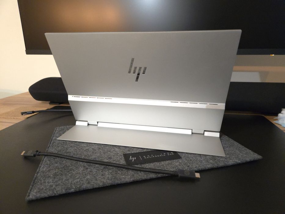 JAK NOWY HP E14 monitor przenośny 14" full HD do laptopa ekran dodatko