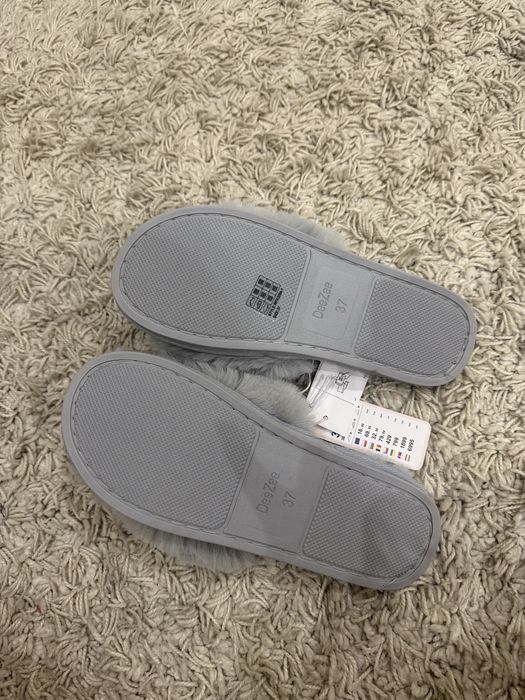 Домашние тапки меховые