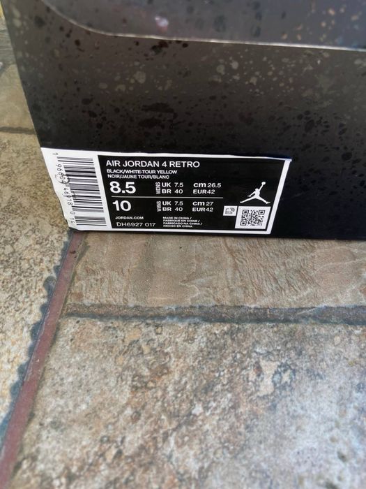 Buty Nike Air Jordan 4 Retro Yellow Thunder