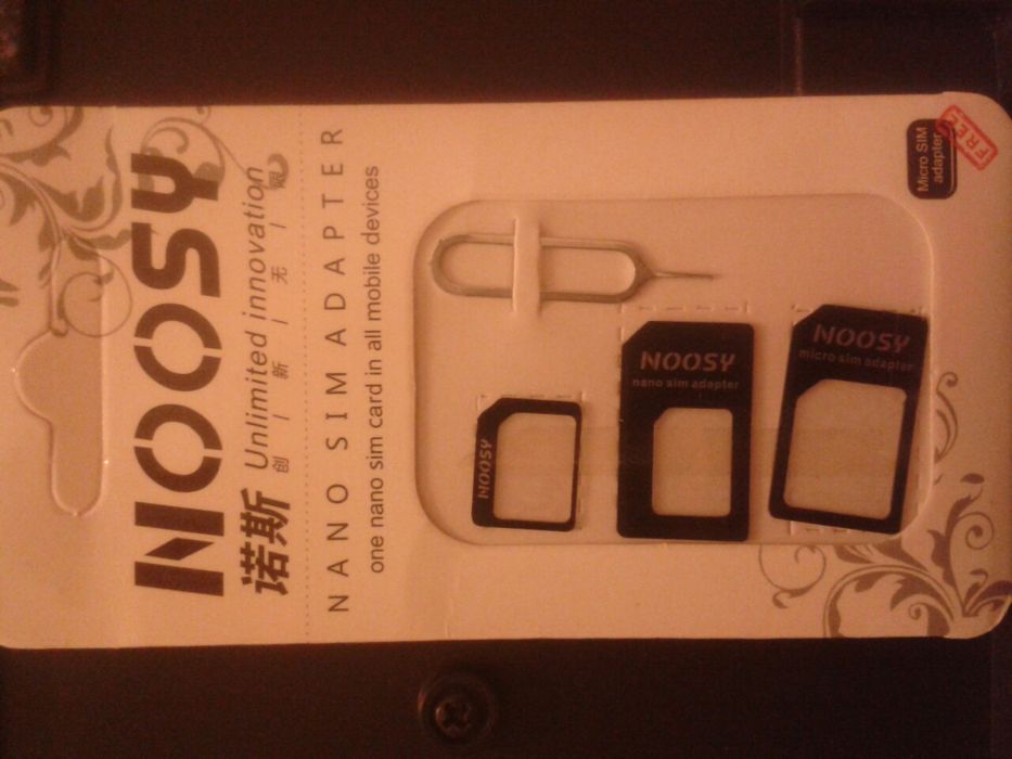 Adaptador cartão telemóvel sim nano