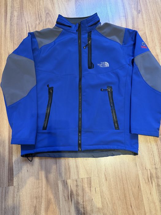 Niebieski softshell XXL
