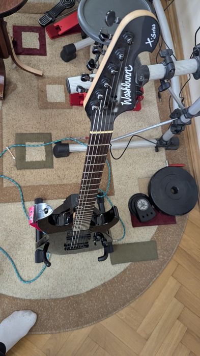 електрогітара + Комбік Washburn X200 PRO EBK + NUX 20bt-mk2