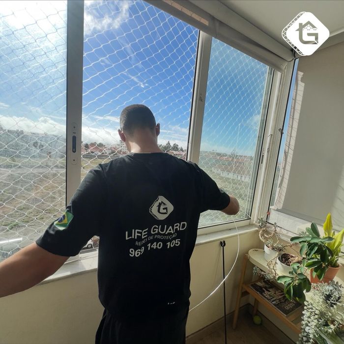 Redes de proteção em janelas e varandas. Protecao contra quedas