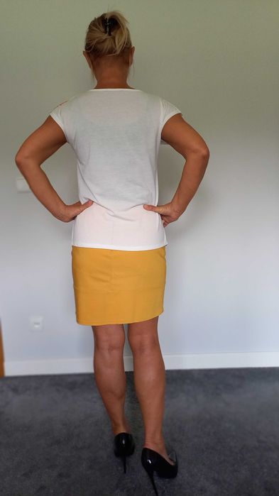 Bluzka biała w kwiaty 38/M Orsay