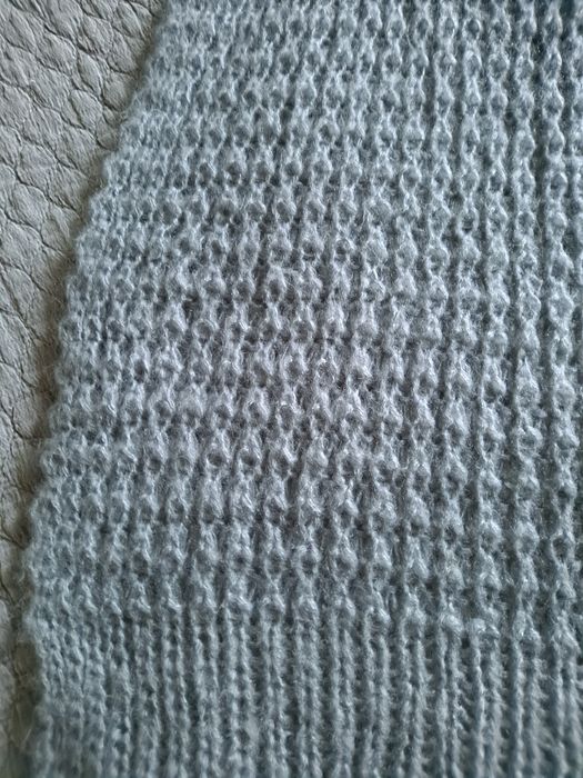 Szary ciepły szal 45x200cm