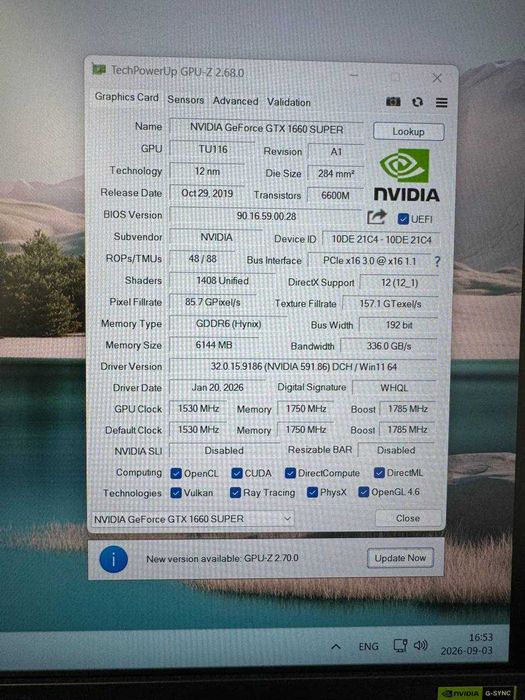 Karta graficzna MSI GTX 1660 Super Gaming X 6GB