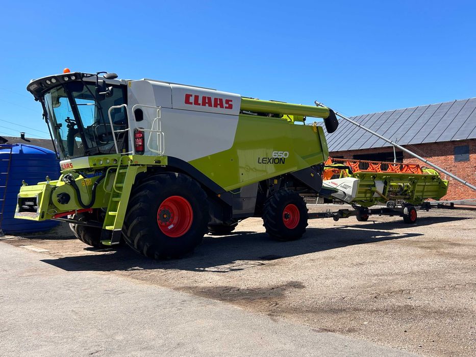 CLAAS LEXION 650 heder VARIO 680 nowy typ + wózek +KOSY hydr do rzepaku Brutto