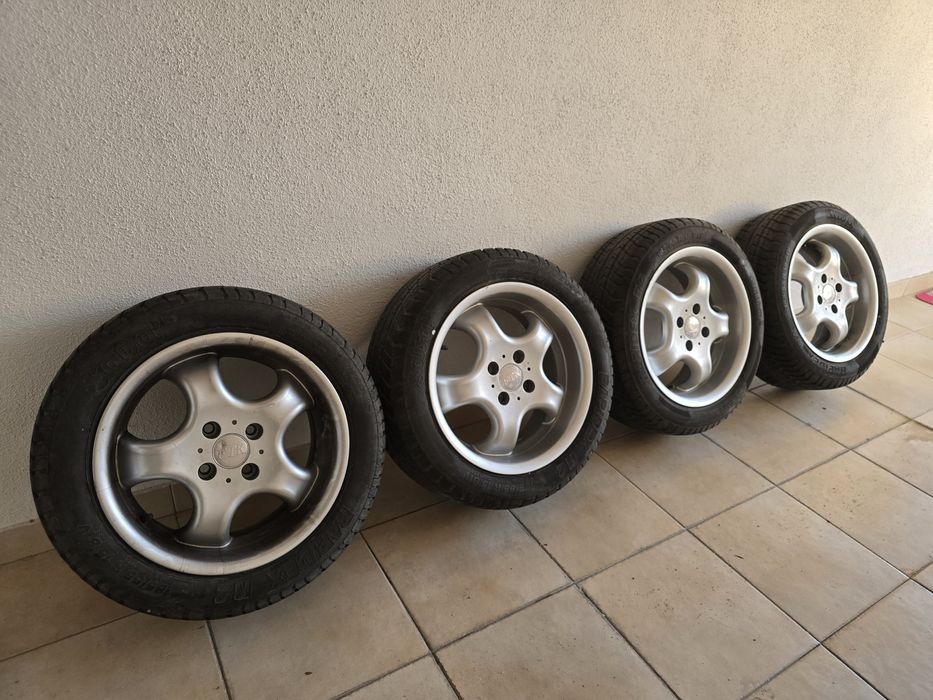 4 Jantes 15' com pneus furação 4x