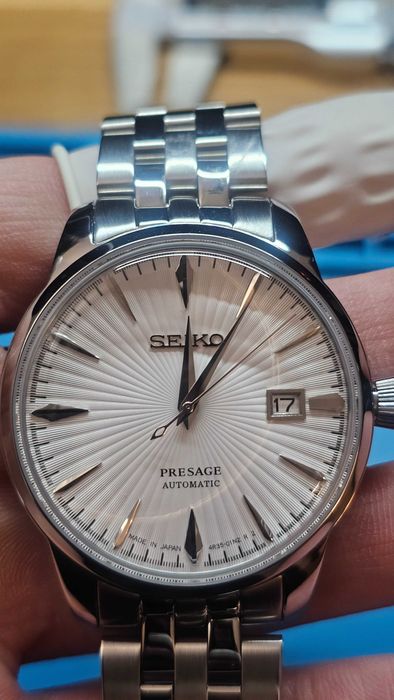 Relógio Seiko Presage Cocktail Branco Prata + Pulseira