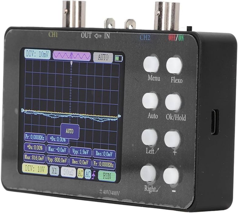 Fyflyear Mini oscyloskop cyfrowy 50M częstotliwość próbkowania10M