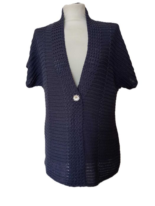 Lekki damski sweterek bluzka z dzianiny r 42