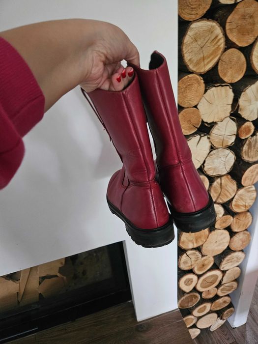 Kozaki skora naturalna kowbojki 36