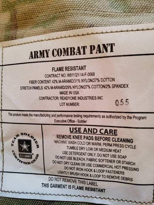 Вогнестійкі армійські бойові штани  Multicam   + коліна