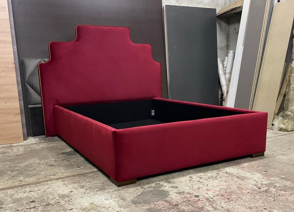 Łóżko tapicerowane 140/160/180 wysokie zaglowie ozdobne pinezki welur