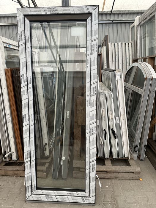 Okno Balkonowe PCV, nowe 100x237 Antracyt i inne!