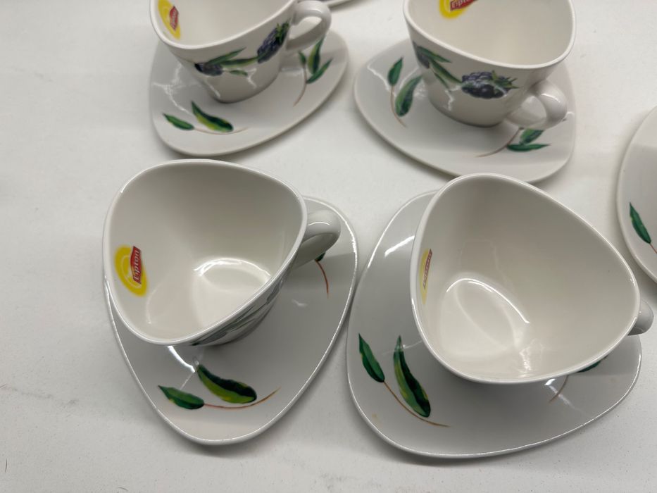 Filiżanki do kawy porcelanowe Lipton