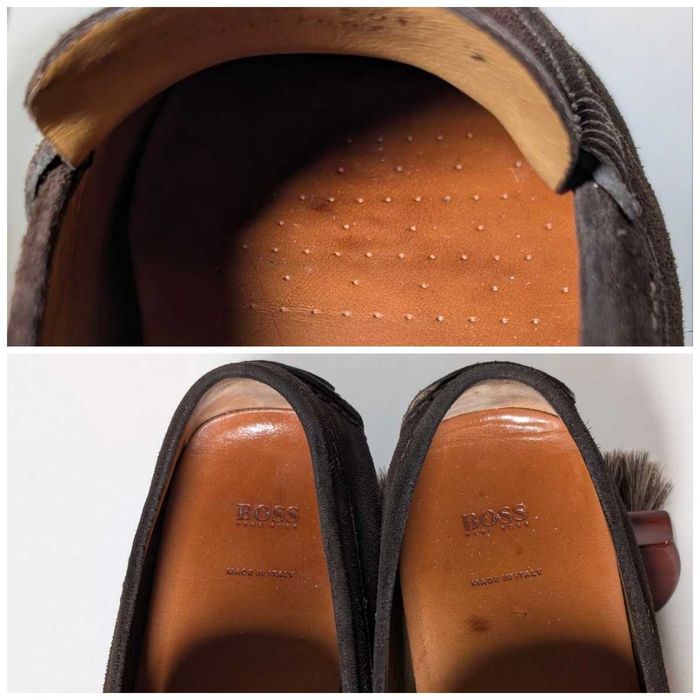 Мокасины Hugo Boss Driver Moccasin Made Italy 41 размер оригинал идеал