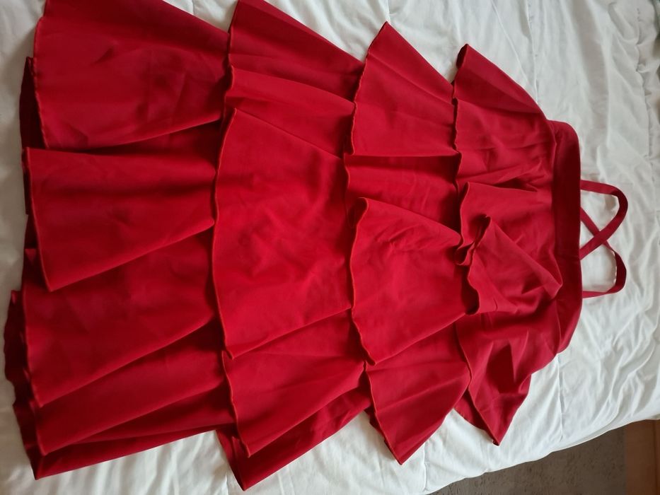Vestido senhora cor vermelha