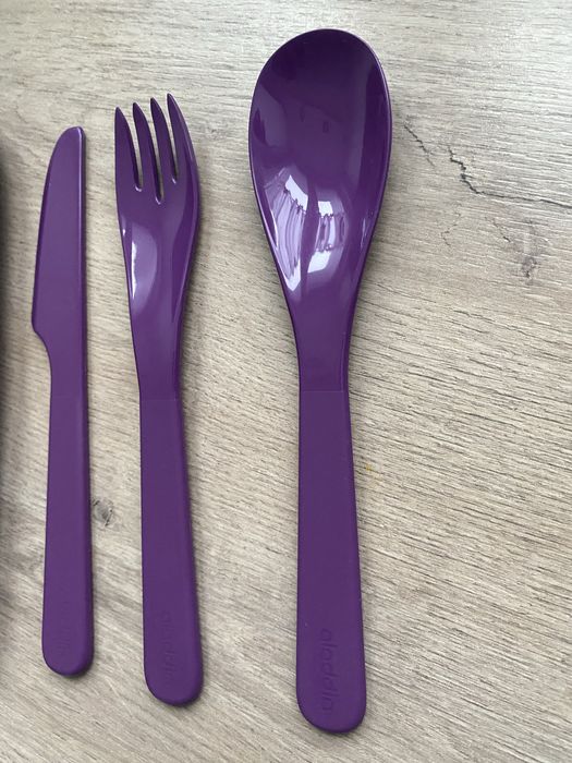 Sztućce turystyczne Aladdin, podróżne piknikowe plastikowe